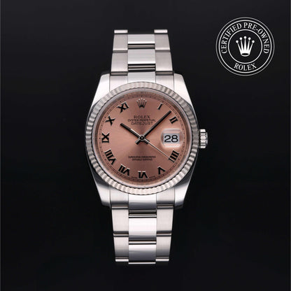 Rolex Certified Pre-Owned Datejust 36 M116234 in Oystersteel with pink dial, image 1 of 41