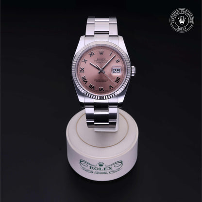 Rolex Certified Pre-Owned Datejust 36 M116234 in Oystersteel with pink dial, image 2 of 41