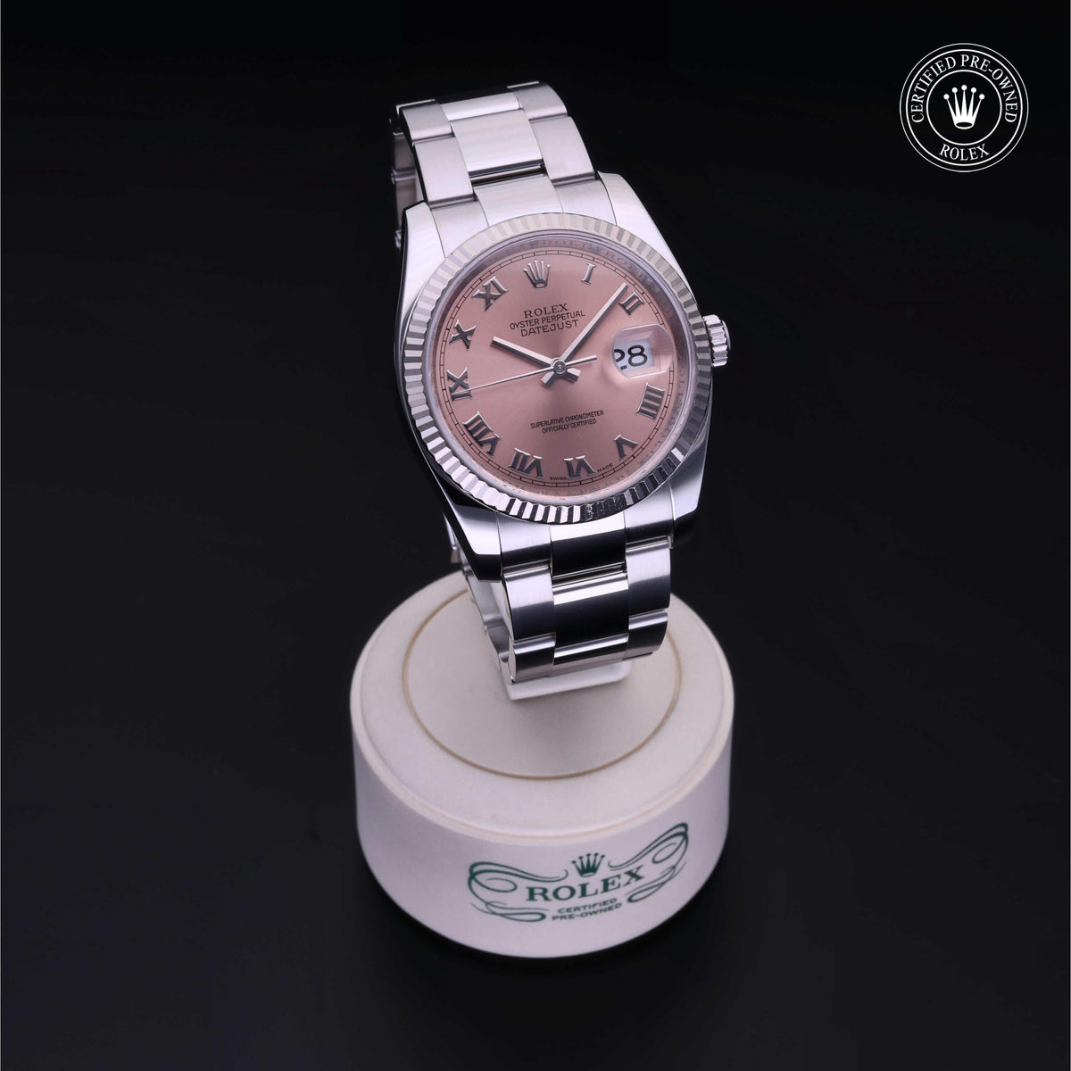 Rolex Certified Pre-Owned Datejust 36 M116234 in Oystersteel with pink dial, image 40 of 41