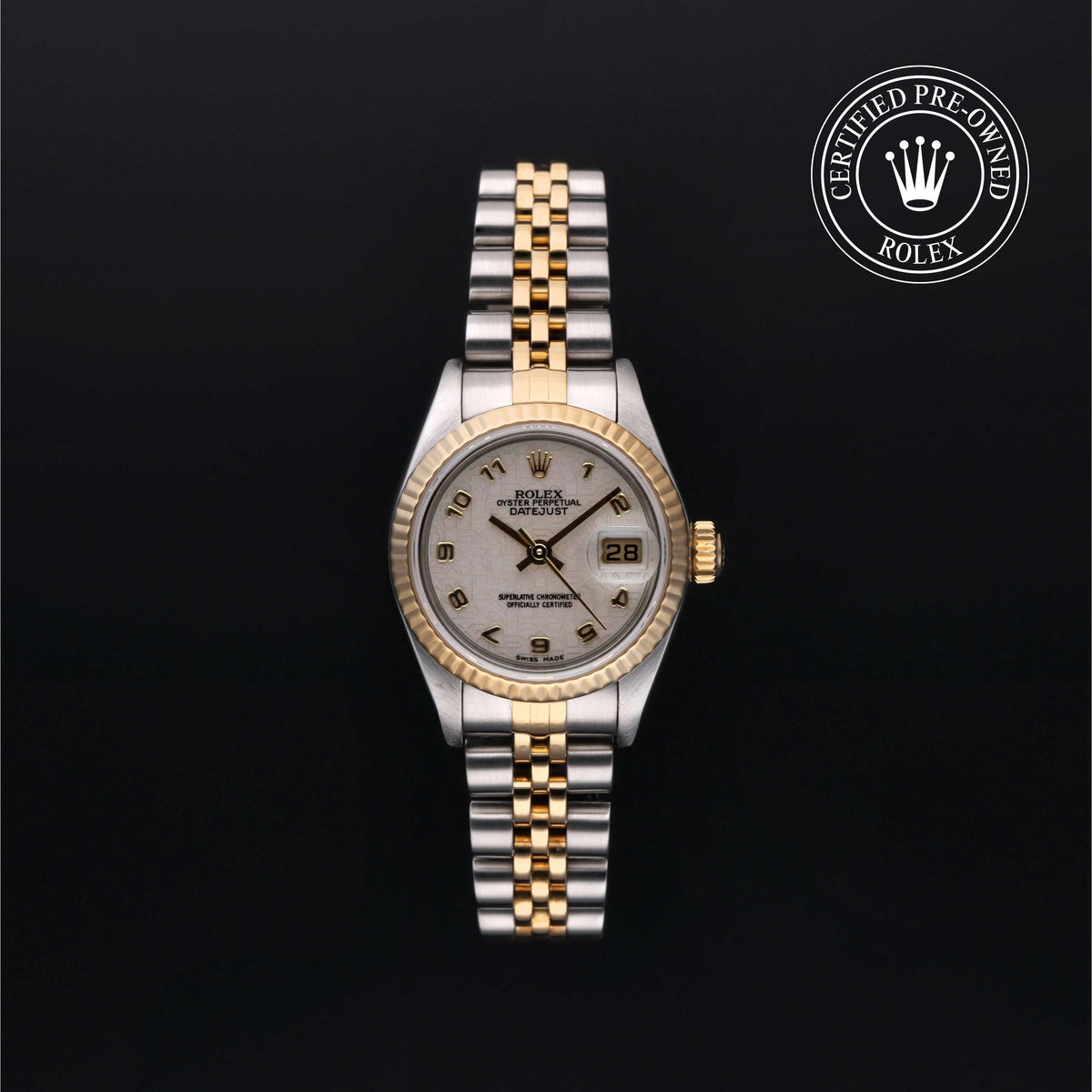 Rolex Certified Pre-Owned Lady-Datejust 26 M79173 in Oystersteel and yellow gold with ivory dial, image 1 of 41