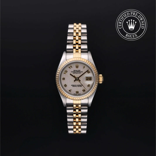 Rolex Certified Pre-Owned Lady-Datejust 26 M79173 in Oystersteel and yellow gold with ivory dial, image 1 of 41