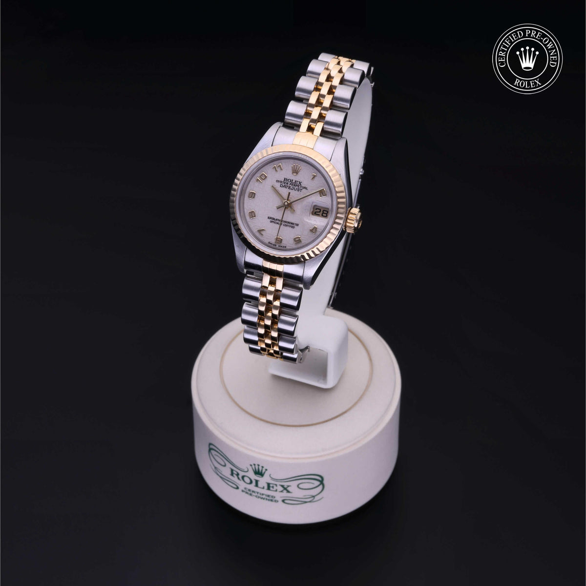 Rolex Certified Pre-Owned Lady-Datejust 26 M79173 in Oystersteel and yellow gold with ivory dial, image 8 of 41