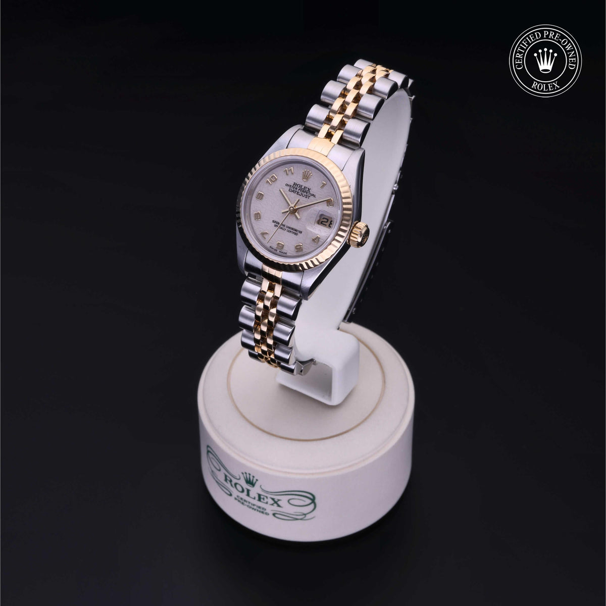 Rolex Certified Pre-Owned Lady-Datejust 26 M79173 in Oystersteel and yellow gold with ivory dial, image 3 of 41