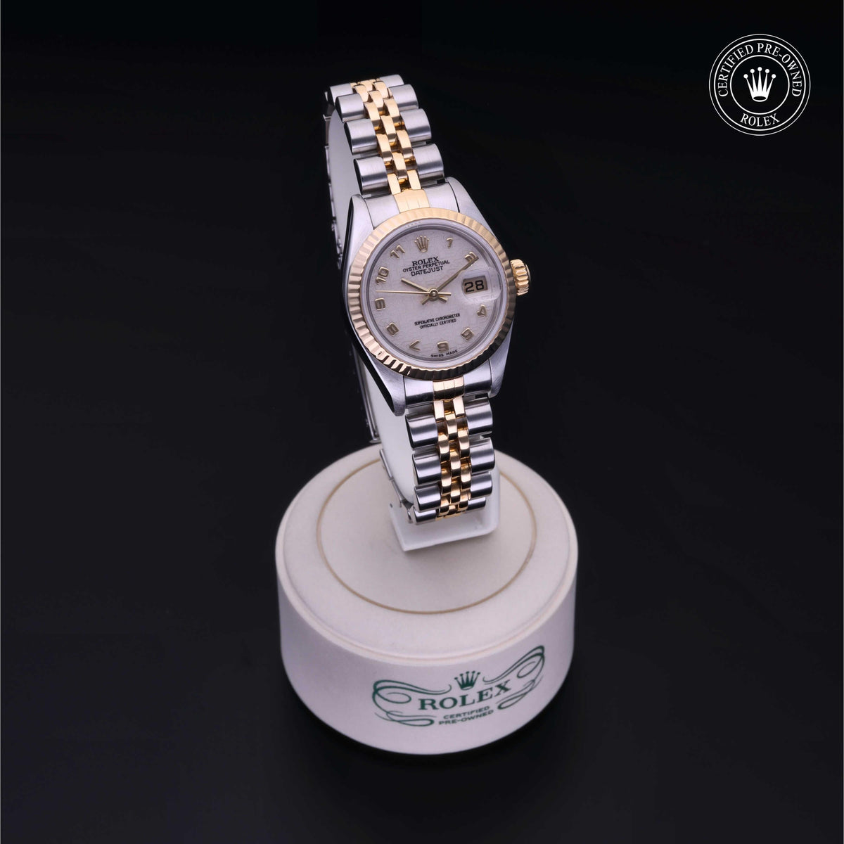 Rolex Certified Pre-Owned Lady-Datejust 26 M79173 in Oystersteel and yellow gold with ivory dial, image 40 of 41