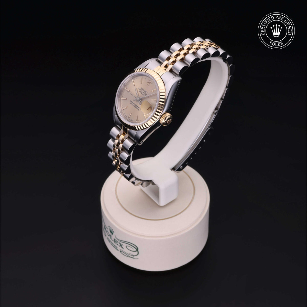 Rolex Certified Pre-Owned Lady-Datejust 26 69173 in Oystersteel and yellow gold with champagne dial, image 11 of 41