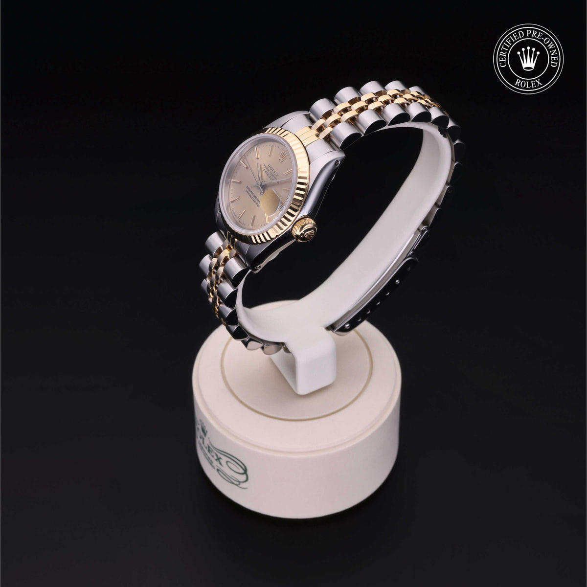 Rolex Certified Pre-Owned Lady-Datejust 26 69173 in Oystersteel and yellow gold with champagne dial, image 12 of 41