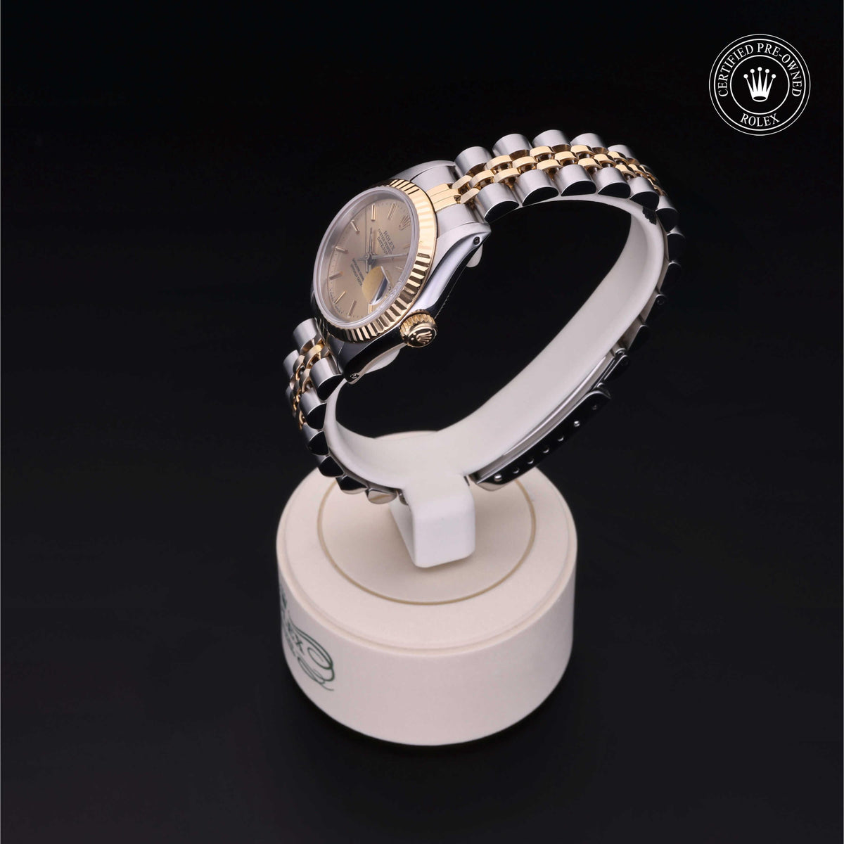 Rolex Certified Pre-Owned Lady-Datejust 26 69173 in Oystersteel and yellow gold with champagne dial, image 13 of 41
