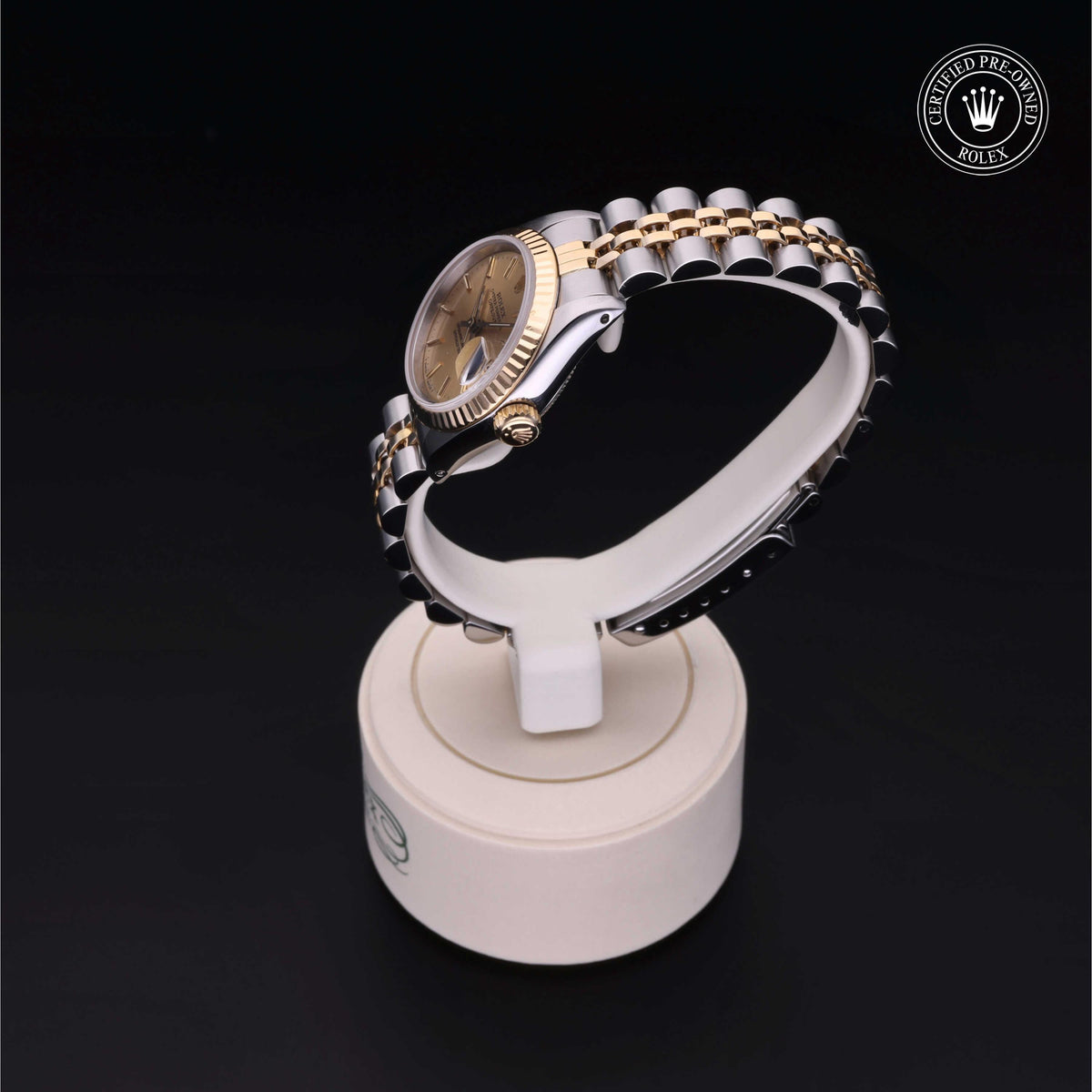 Rolex Certified Pre-Owned Lady-Datejust 26 69173 in Oystersteel and yellow gold with champagne dial, image 14 of 41