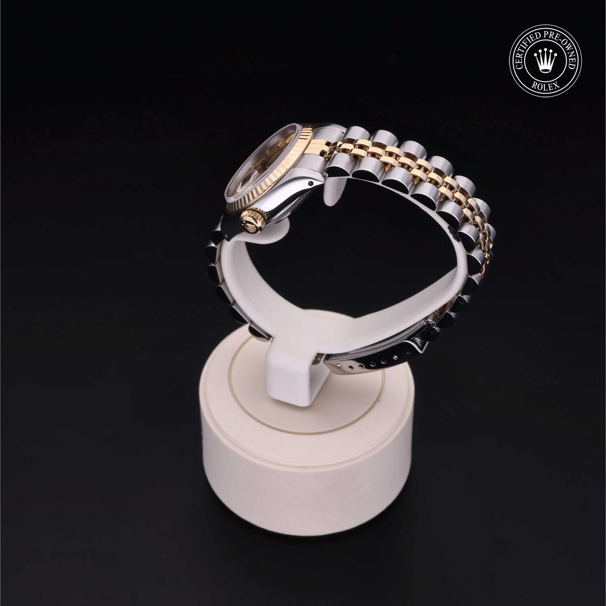 Rolex Certified Pre-Owned Lady-Datejust 26 69173 in Oystersteel and yellow gold with champagne dial, image 17 of 41