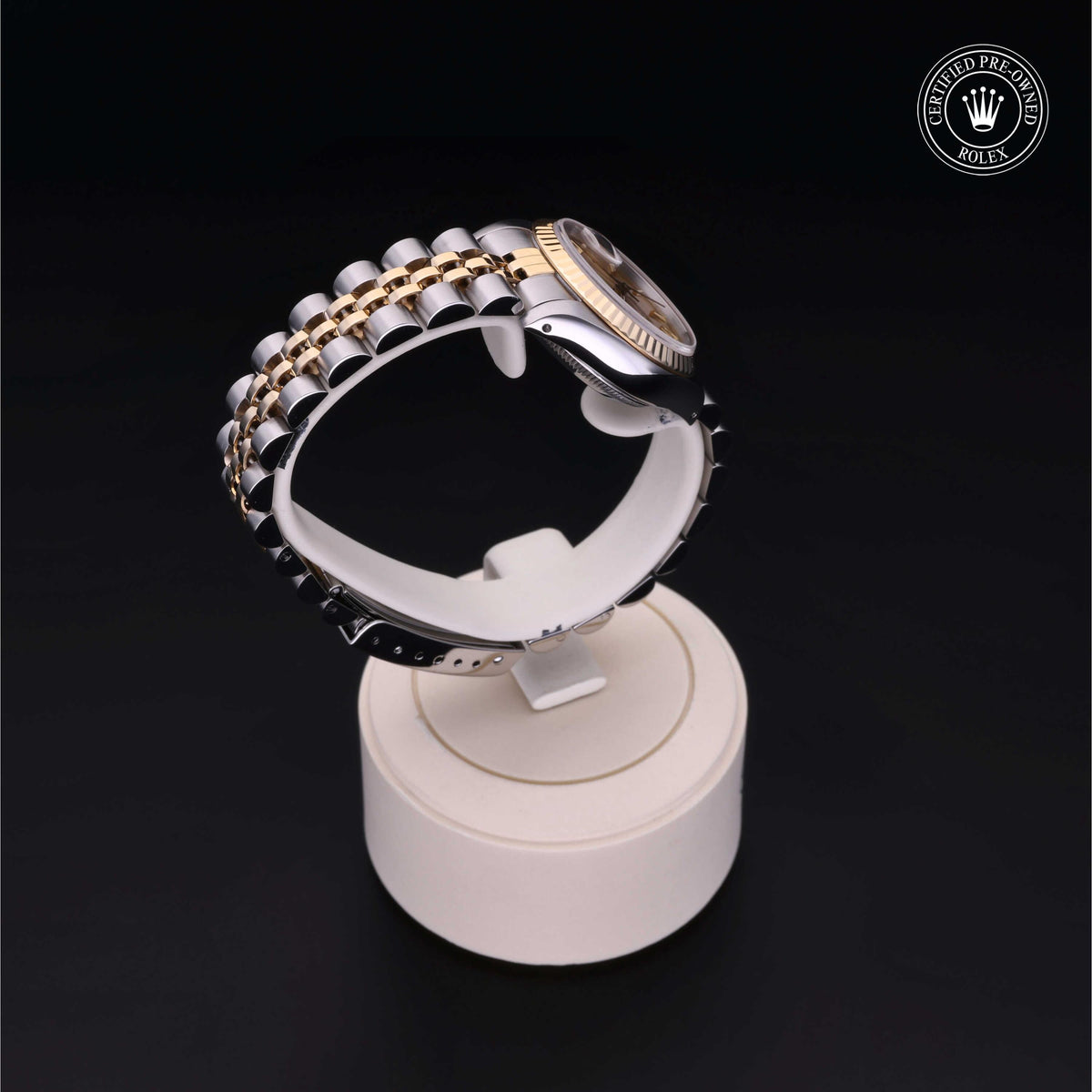 Rolex Certified Pre-Owned Lady-Datejust 26 69173 in Oystersteel and yellow gold with champagne dial, image 30 of 41