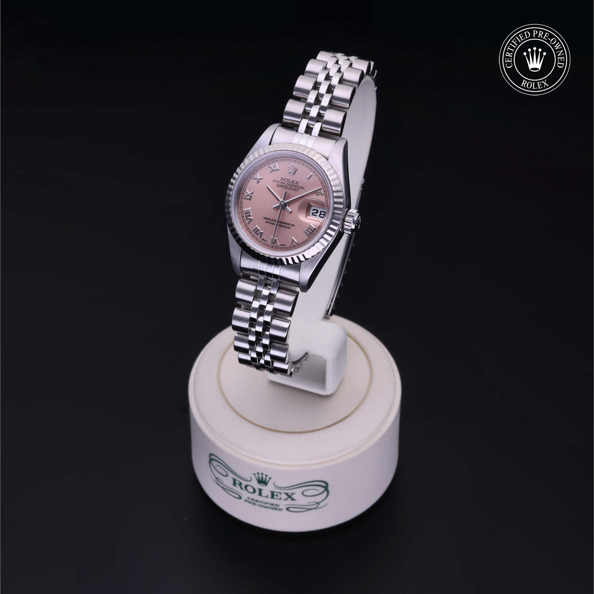Rolex Certified Pre-Owned Lady-Datejust 26 69174 in Oystersteel with pink dial, image 8 of 41