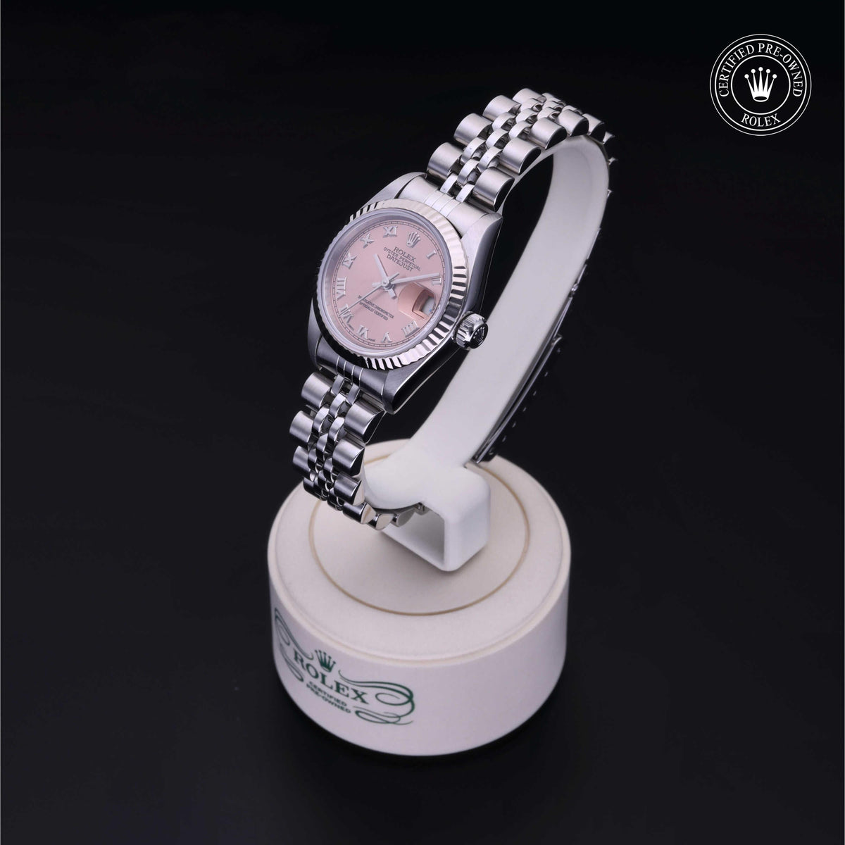 Rolex Certified Pre-Owned Lady-Datejust 26 69174 in Oystersteel with pink dial, image 10 of 41
