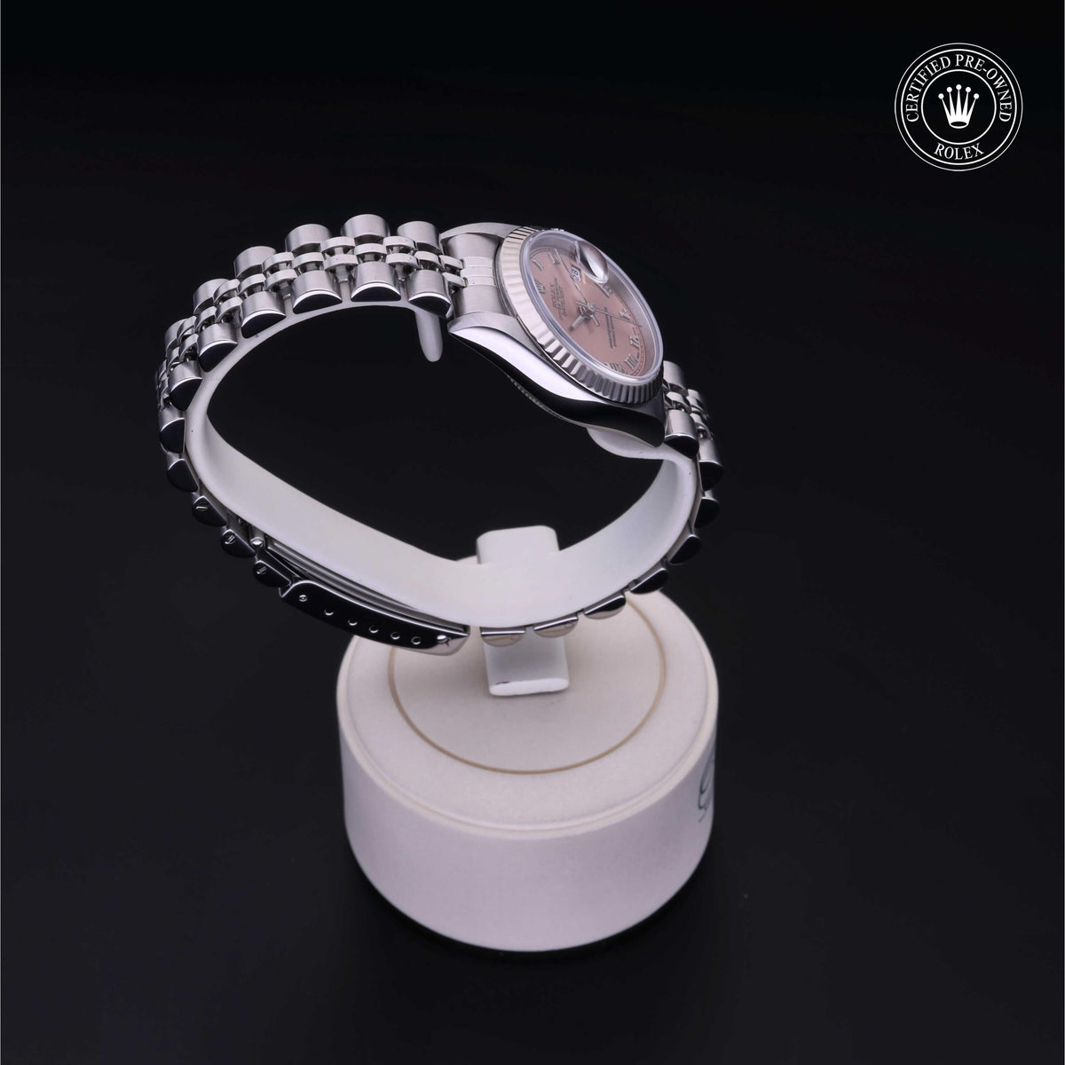 Rolex Certified Pre-Owned Lady-Datejust 26 69174 in Oystersteel with pink dial, image 32 of 41