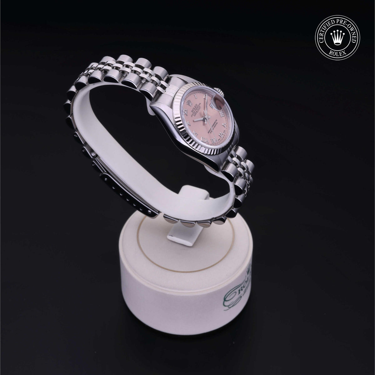 Rolex Certified Pre-Owned Lady-Datejust 26 69174 in Oystersteel with pink dial, image 35 of 41