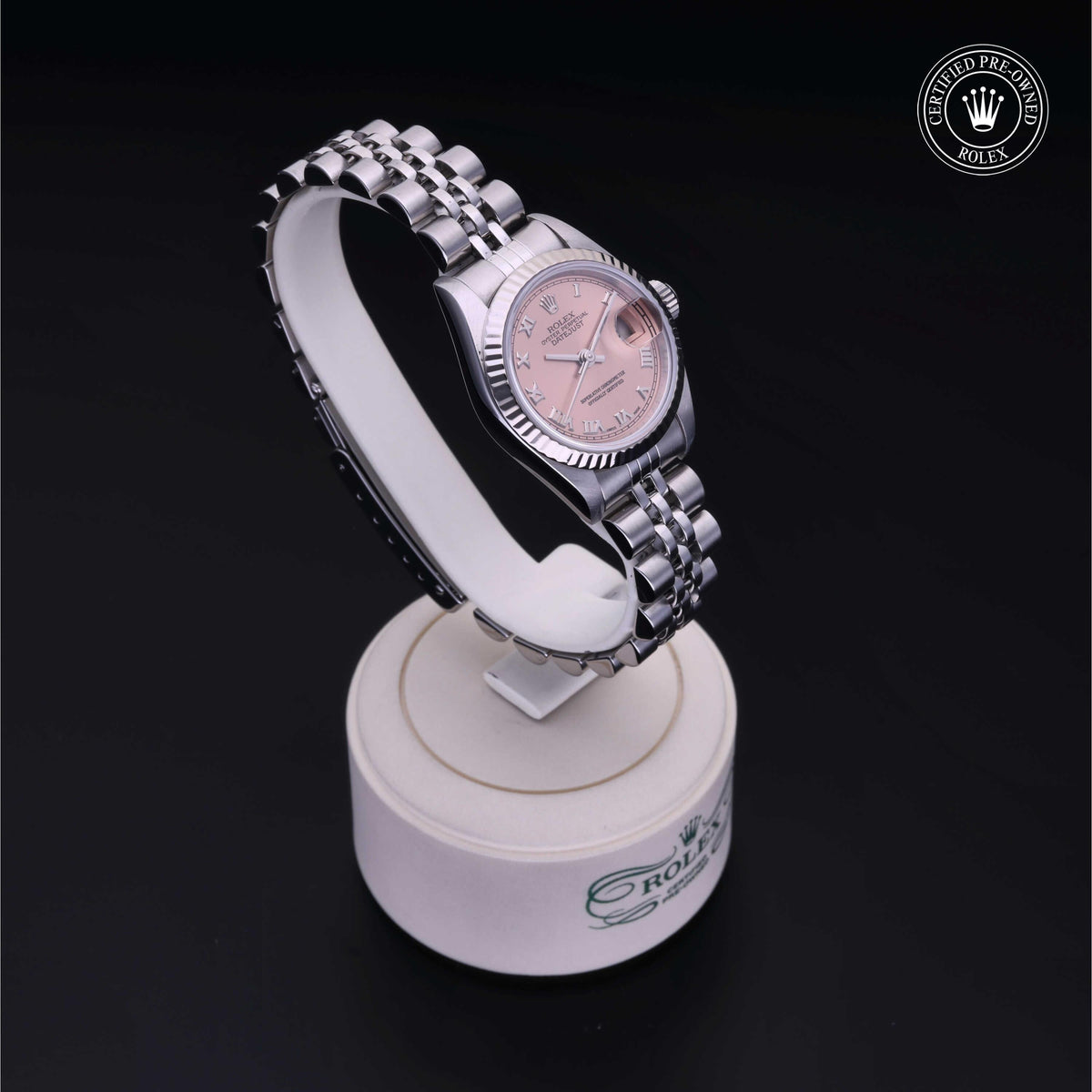 Rolex Certified Pre-Owned Lady-Datejust 26 69174 in Oystersteel with pink dial, image 37 of 41