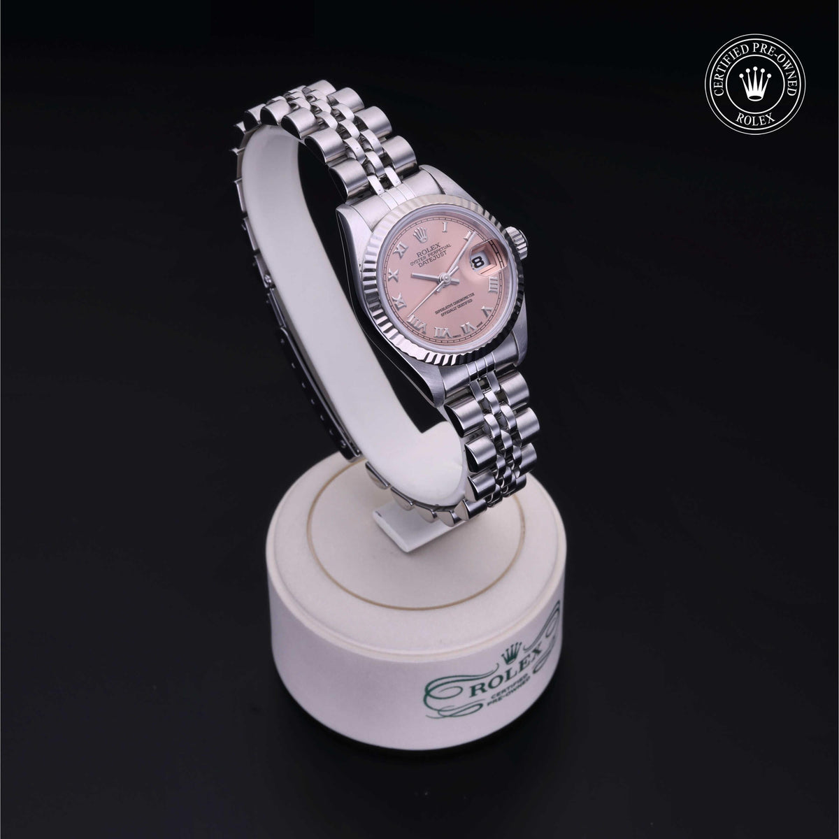 Rolex Certified Pre-Owned Lady-Datejust 26 69174 in Oystersteel with pink dial, image 38 of 41