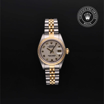 Rolex Certified Pre-Owned Lady-Datejust 26 M69173 in Oystersteel and yellow gold with ivory dial, image 1 of 41