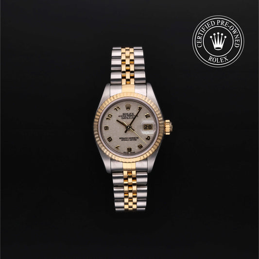 Rolex Certified Pre-Owned Lady-Datejust 26 M69173 in Oystersteel and yellow gold with ivory dial, image 1 of 41
