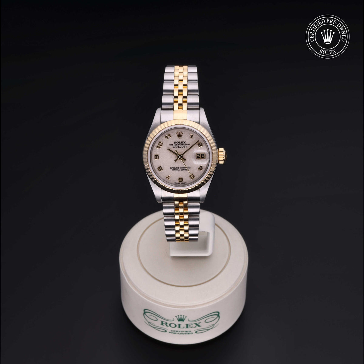 Rolex Certified Pre-Owned Lady-Datejust 26 M69173 in Oystersteel and yellow gold with ivory dial, image 2 of 41