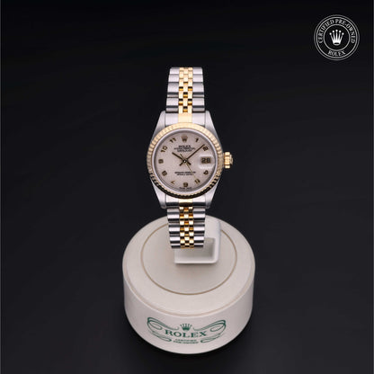 Rolex Certified Pre-Owned Lady-Datejust 26 M69173 in Oystersteel and yellow gold with ivory dial, image 2 of 41