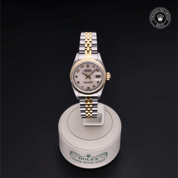 Rolex Certified Pre-Owned Lady-Datejust 26 M69173 in Oystersteel and yellow gold with ivory dial, image 2 of 41