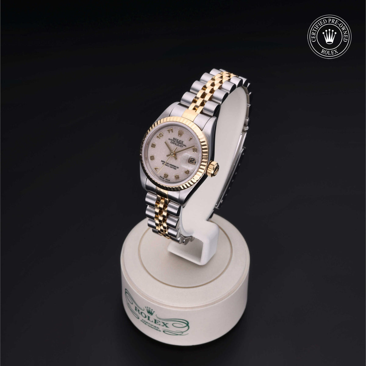 Rolex Certified Pre-Owned Lady-Datejust 26 M69173 in Oystersteel and yellow gold with ivory dial, image 3 of 41