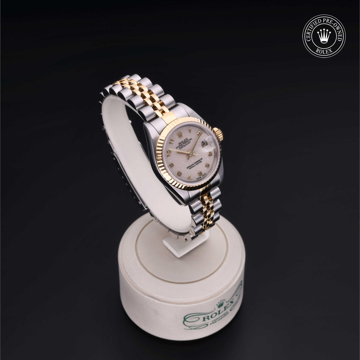 Rolex Certified Pre-Owned Lady-Datejust 26 M69173 in Oystersteel and yellow gold with ivory dial, image 38 of 41