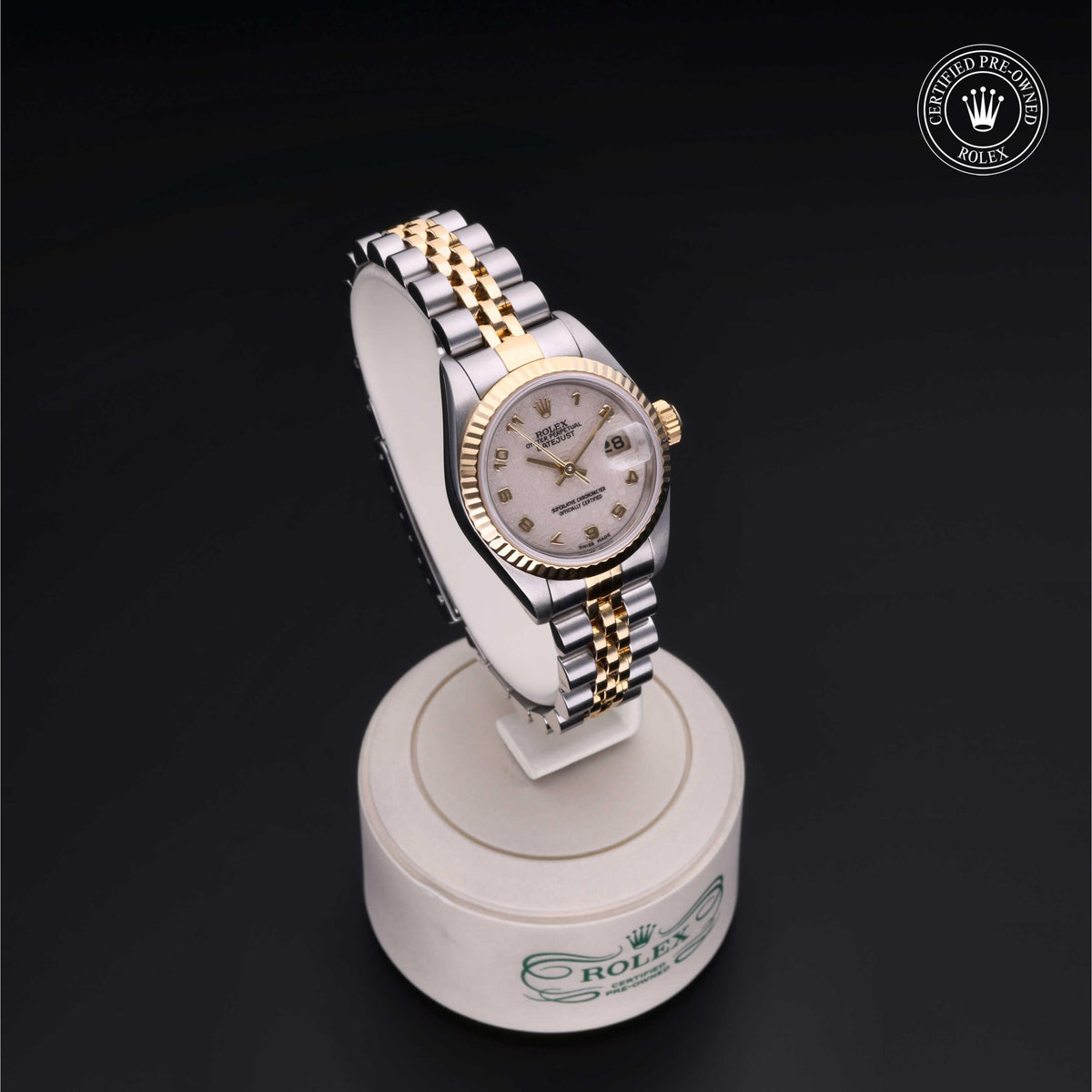 Rolex Certified Pre-Owned Lady-Datejust 26 M69173 in Oystersteel and yellow gold with ivory dial, image 39 of 41