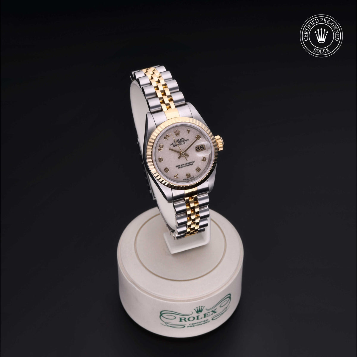 Rolex Certified Pre-Owned Lady-Datejust 26 M69173 in Oystersteel and yellow gold with ivory dial, image 40 of 41