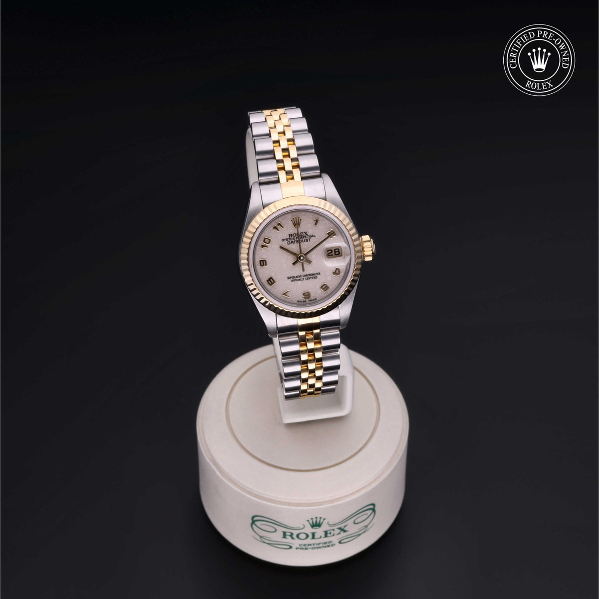Rolex Certified Pre-Owned Lady-Datejust 26 M69173 in Oystersteel and yellow gold with ivory dial, image 41 of 41