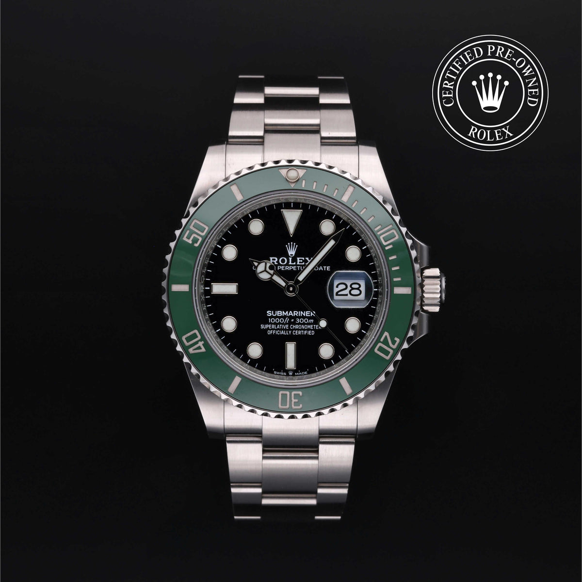 Rolex Certified Pre-Owned Submariner Date M126610LV in Oystersteel with black dial, image 1 of 41
