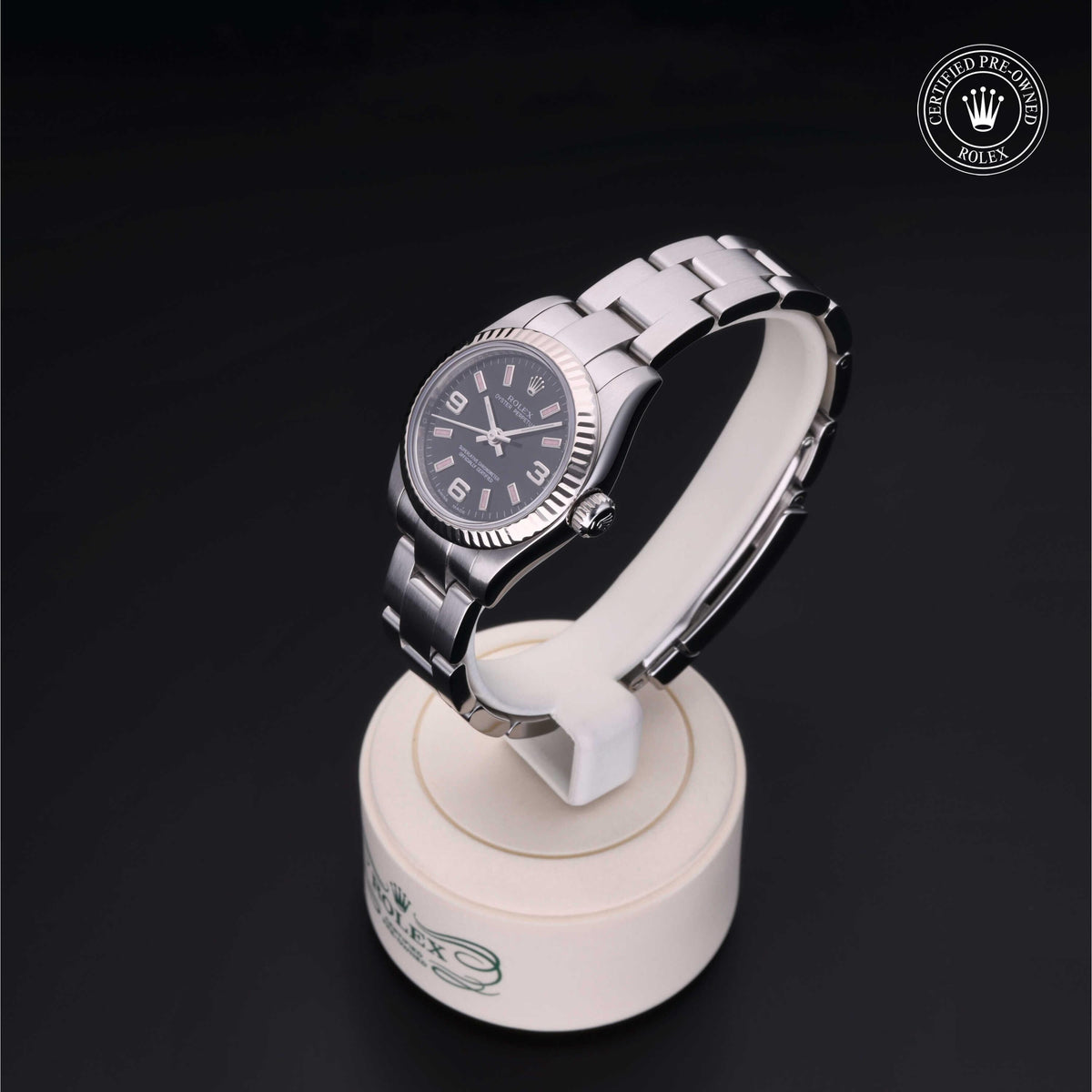Rolex Certified Pre-Owned Oyster Perpetual 26 M176234 in Oystersteel with black dial, image 11 of 41