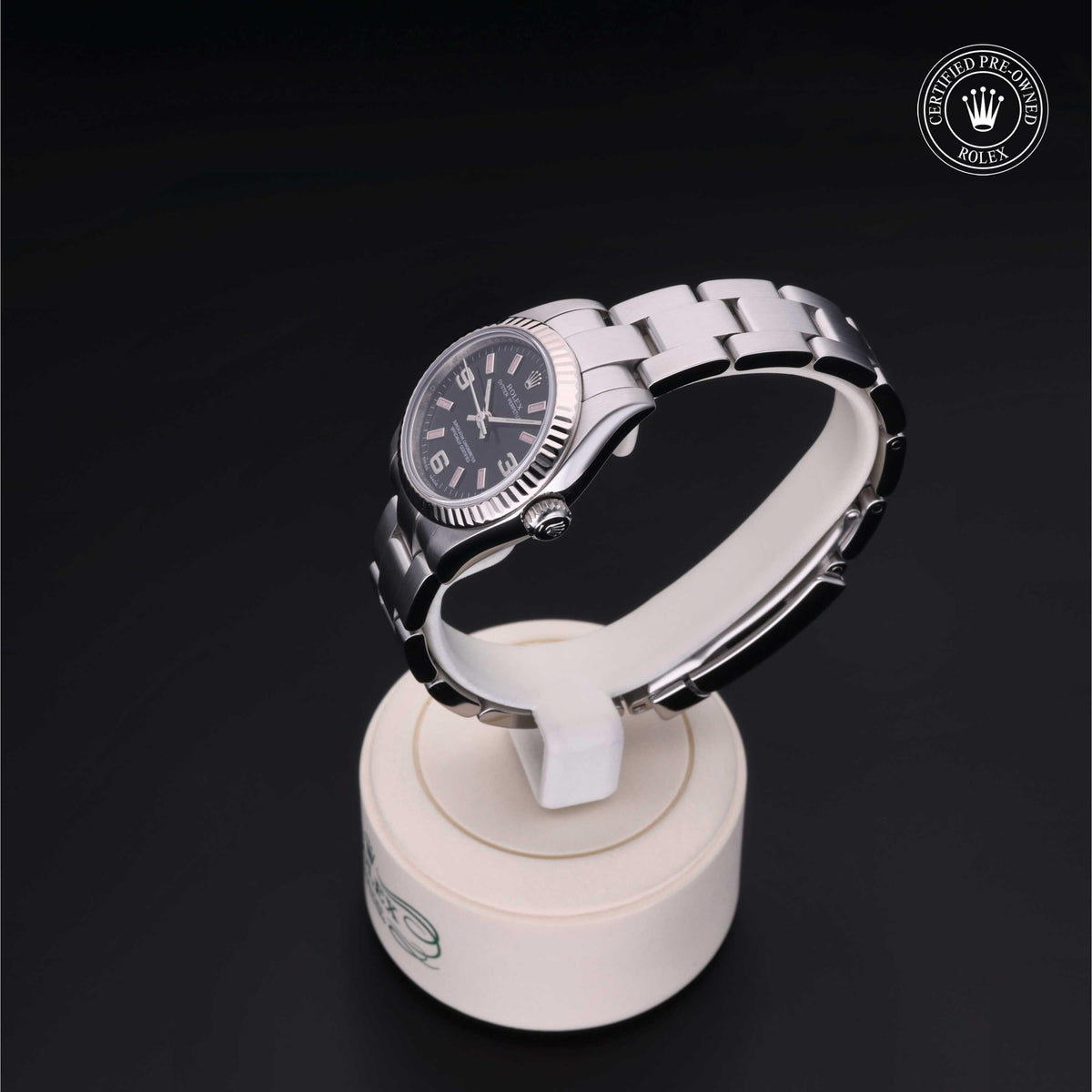 Rolex Certified Pre-Owned Oyster Perpetual 26 M176234 in Oystersteel with black dial, image 13 of 41