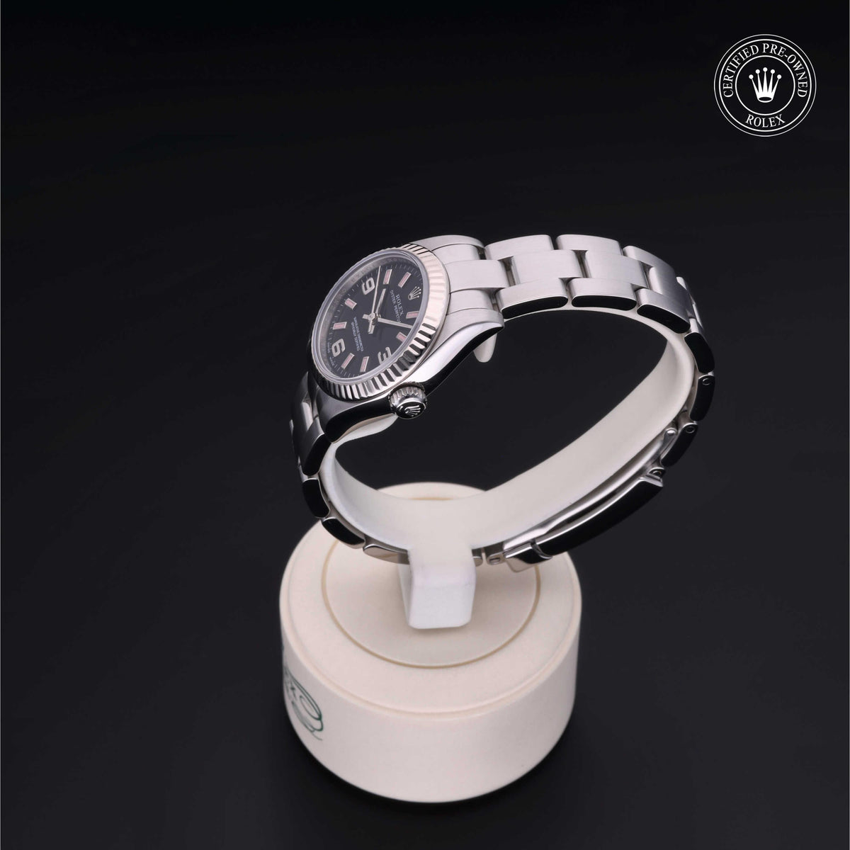 Rolex Certified Pre-Owned Oyster Perpetual 26 M176234 in Oystersteel with black dial, image 14 of 41