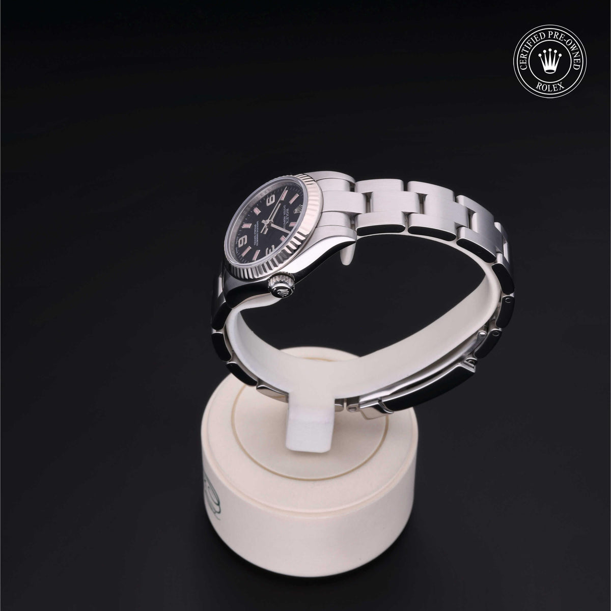 Rolex Certified Pre-Owned Oyster Perpetual 26 M176234 in Oystersteel with black dial, image 15 of 41