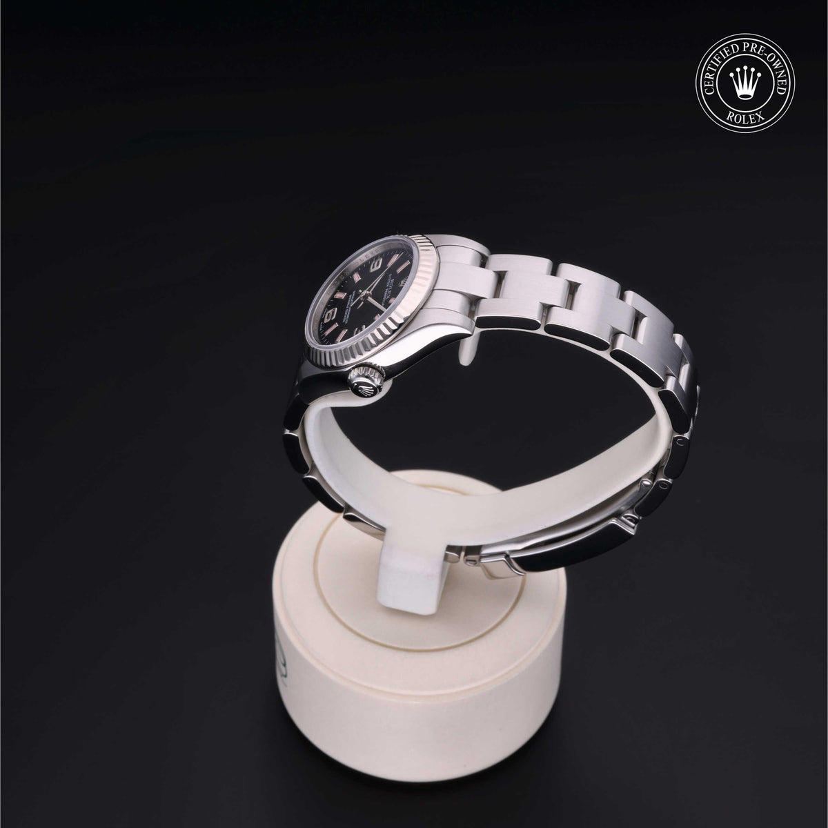 Rolex Certified Pre-Owned Oyster Perpetual 26 M176234 in Oystersteel with black dial, image 16 of 41