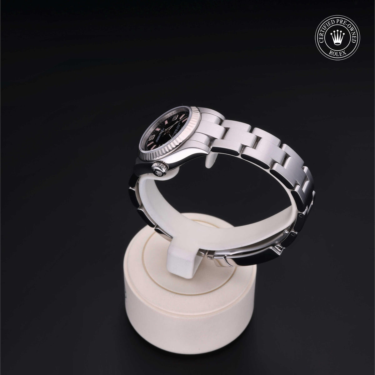 Rolex Certified Pre-Owned Oyster Perpetual 26 M176234 in Oystersteel with black dial, image 17 of 41