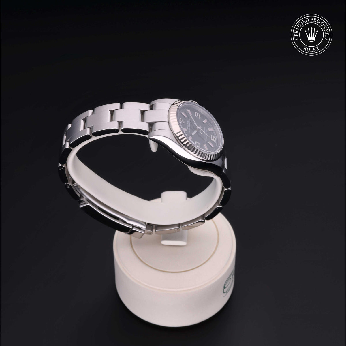 Rolex Certified Pre-Owned Oyster Perpetual 26 M176234 in Oystersteel with black dial, image 33 of 41