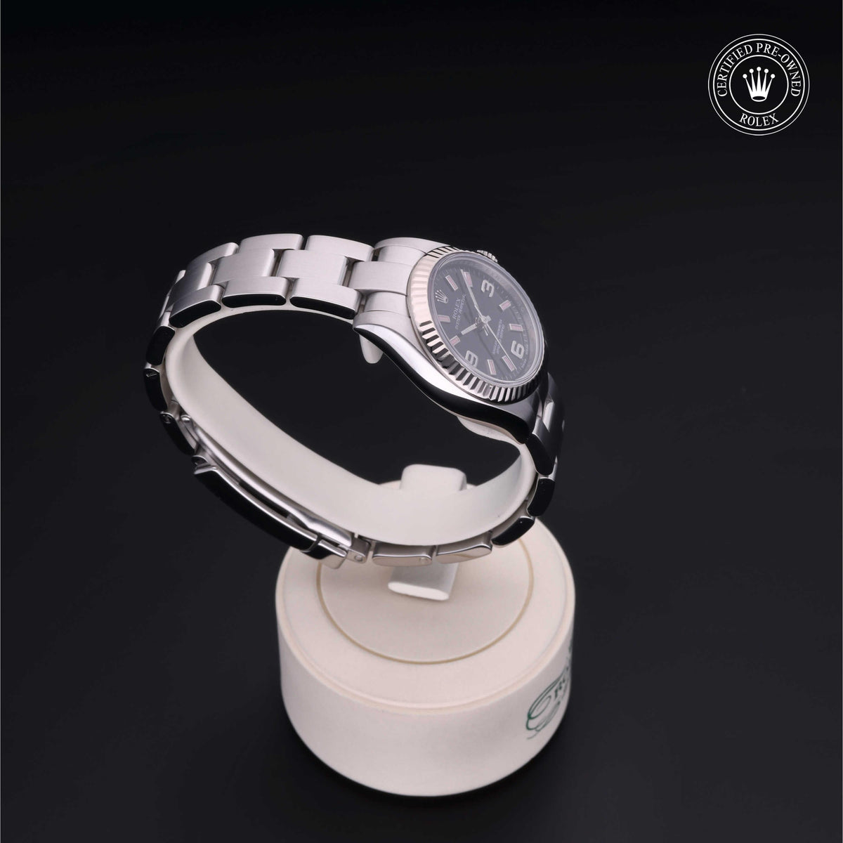 Rolex Certified Pre-Owned Oyster Perpetual 26 M176234 in Oystersteel with black dial, image 34 of 41
