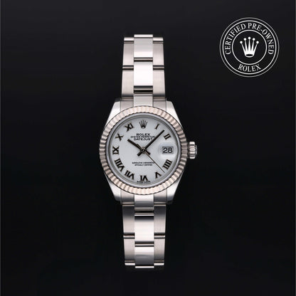 Rolex Certified Pre-Owned Lady-Datejust 28 M279174 in Oystersteel with white dial, image 1 of 41