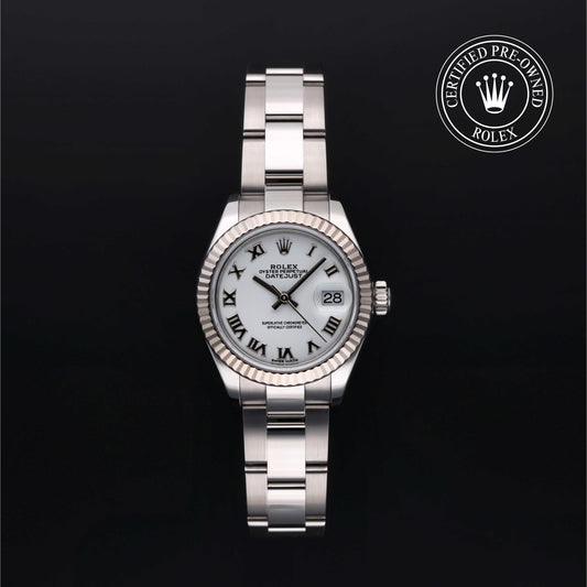 Rolex Certified Pre-Owned Lady-Datejust 28 M279174 in Oystersteel with white dial, image 1 of 41