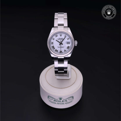 Rolex Certified Pre-Owned Lady-Datejust 28 M279174 in Oystersteel with white dial, image 2 of 41