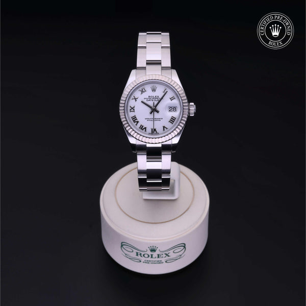 Rolex Certified Pre-Owned Lady-Datejust 28 M279174 in Oystersteel with white dial, image 2 of 41