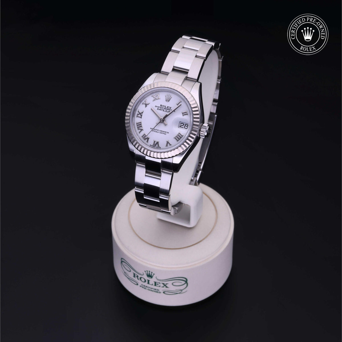 Rolex Certified Pre-Owned Lady-Datejust 28 M279174 in Oystersteel with white dial, image 8 of 41