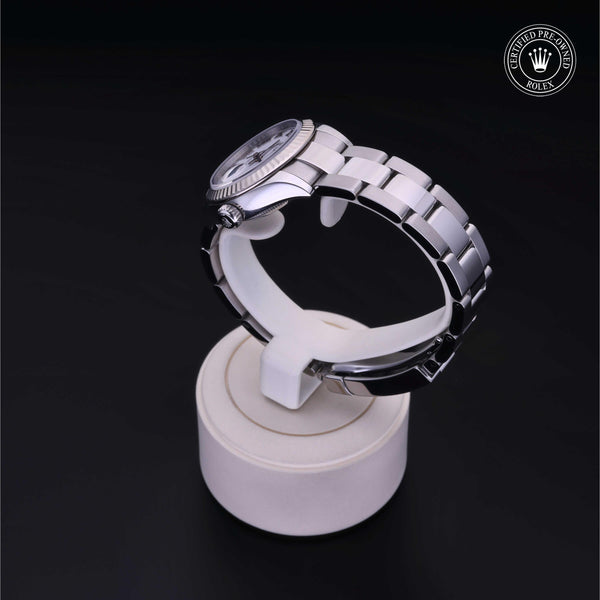 Rolex Certified Pre-Owned Lady-Datejust 28 M279174 in Oystersteel with white dial, image 4 of 41