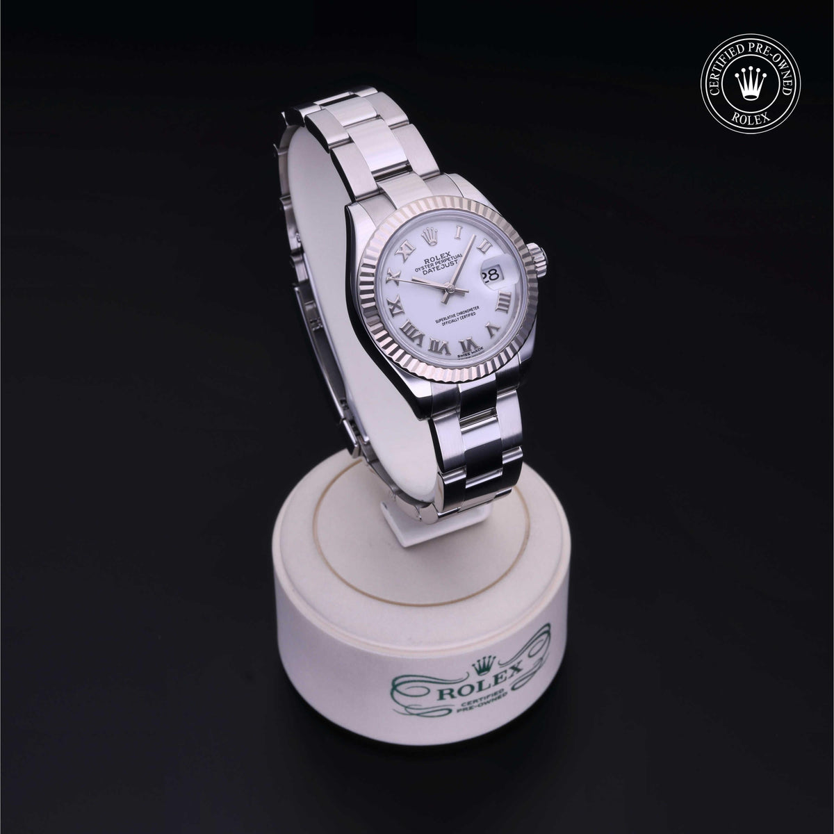 Rolex Certified Pre-Owned Lady-Datejust 28 M279174 in Oystersteel with white dial, image 39 of 41