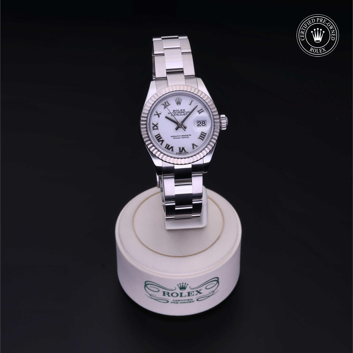 Rolex Certified Pre-Owned Lady-Datejust 28 M279174 in Oystersteel with white dial, image 41 of 41