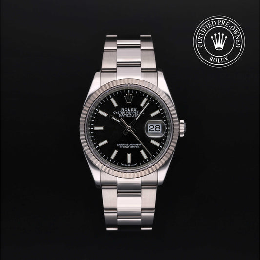 Rolex Certified Pre-Owned Datejust 36 M126234 in Oystersteel with black dial, image 1 of 41