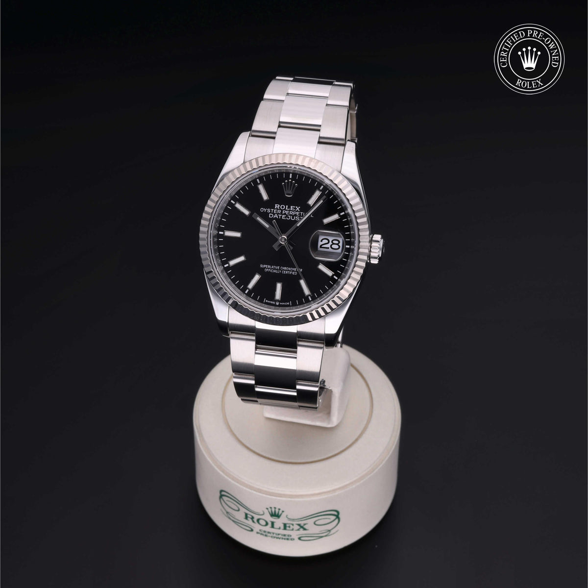 Rolex Certified Pre-Owned Datejust 36 M126234 in Oystersteel with black dial, image 7 of 41