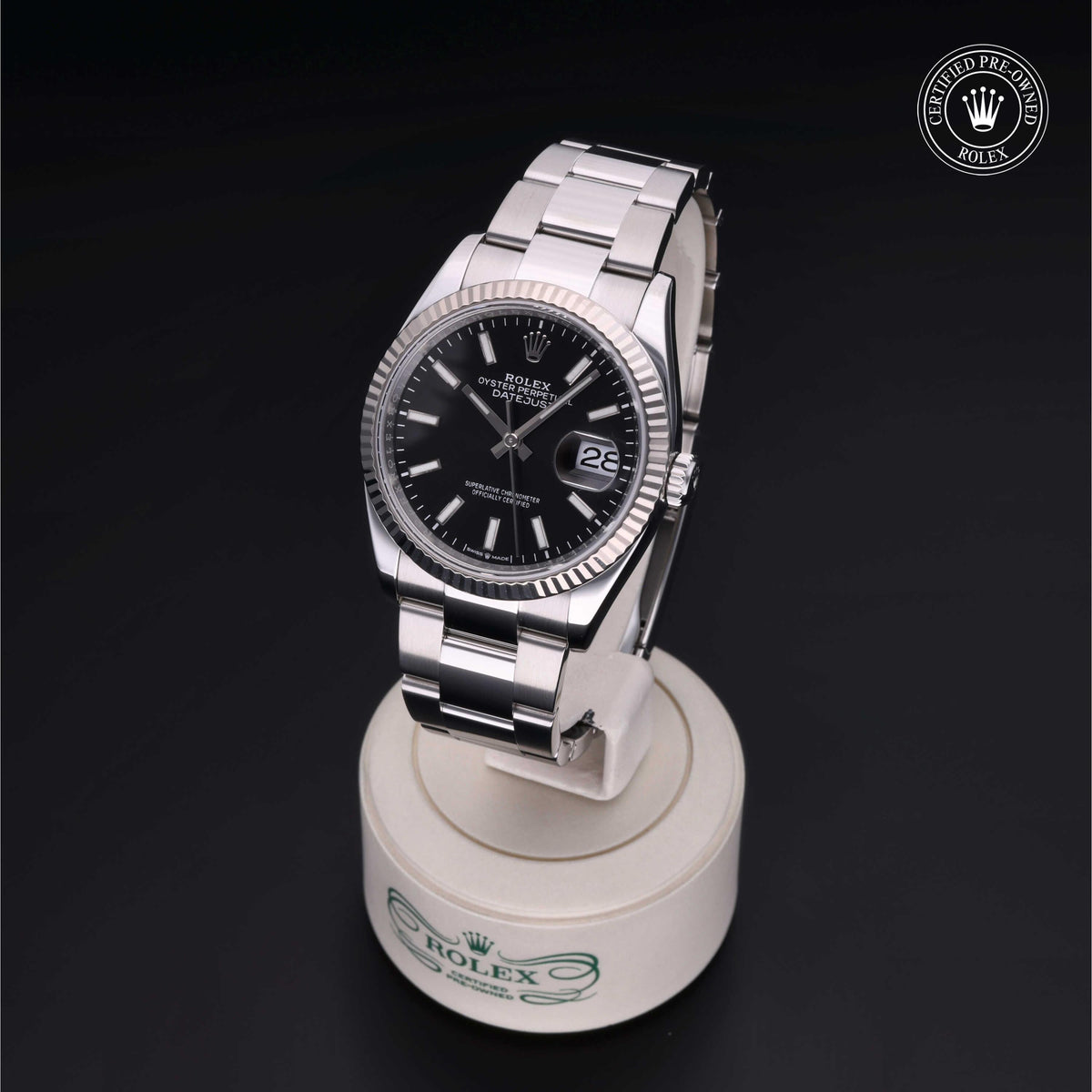 Rolex Certified Pre-Owned Datejust 36 M126234 in Oystersteel with black dial, image 8 of 41